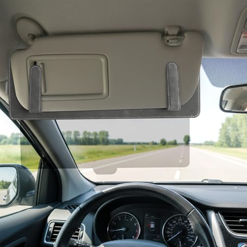 A1DIEE Sun Visor Extender for Car Sun Protection Visor Clip Extension | for Automotive Windshield, Adjustable Auto Sunshade Blockers Attachment with Magnetic Glasses Holder and Storage Slot