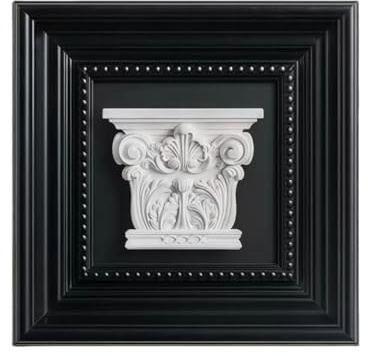 Honsol 3D Relief Roman Wall Art Sculpture with Frame, Hanging Sculpture for Living Room, Bedroom, Office, Home Decor (Style A)