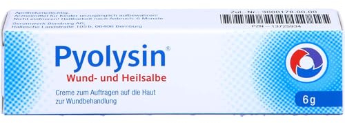 Pyolysin Wund- und Heilsalbe bei oberflächlichen Wunden, 6 g Salbe