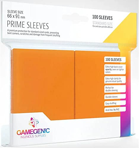 Gamegenic, Prime Sleeves Orange, Zubehör