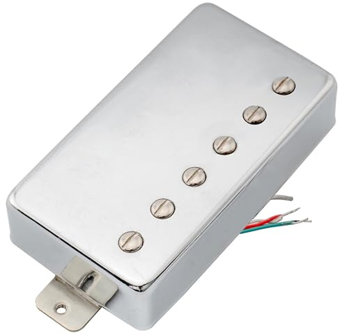 Artec LPA210 Alnico 5 Humbucker Tonabnehmer Steg Pickup 16,8K Chrom | für LP Style E-Gitarre