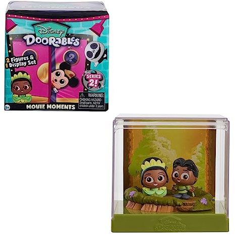 Just Play Doorables Disney-filmscenset, serie 2, slumpmässiga modeller, samlarfigurer från 3,8 cm, leksaker för barn från 5 år och uppåt