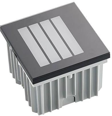 Arcchio LED Wandleuchte außen Zamo (Modern) in Schwarz aus Aluminium (1 flammig,) - Wandeinbauleuchte für Außen Wandlampe Außenwand/Hauswand Haus Terrasse & Balkon Flurleuchte