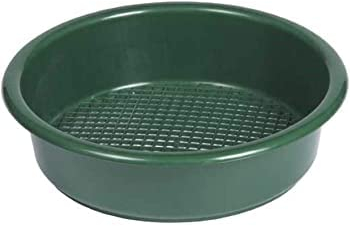 Karrma Ltd. Garden Sieve Riddle Large 37cm Green Plastic Round Riddler Soil Sifter Mesh - Premium Quality Riddle Sieve Mesh Soil Sifter Hand Tool