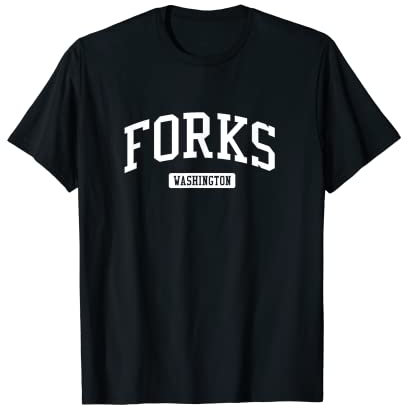 Forks Washington WA Vintage Athletic Sports Design T-Shirt