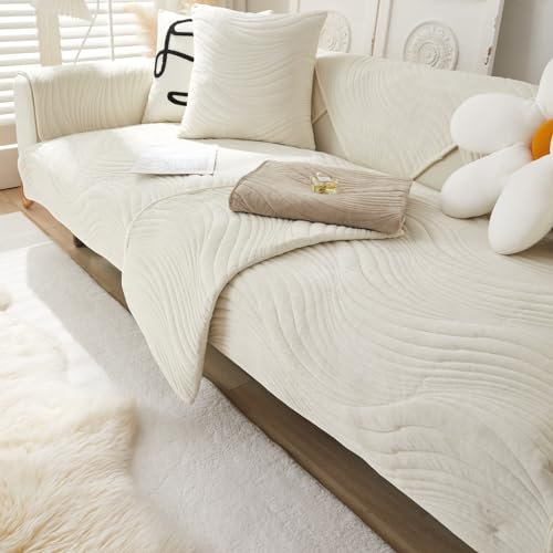 Funny Fuzzy Couch Cover Sofabezug L U Form Sofahusse Sofa Überzug 3/4/2/1 Sitzer rutschfest Ecksofa Bezug Waschbar Sofaüberwurf Samt Sofaschoner Hund Katze