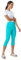 Roman Originals Cropped Trousers for Women UK Ladies Capri Leggings Summer Pants Short Crop Stretch 3/4 Length Three Quarter Pedal Pusher Clothes Elasticated Bengaline Cut Off - Teal - Size 14