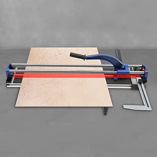 Tagliapiastrelle 80 cm doppio binario e supporti manuale 3/5 con precisione posizionamento a infrarossi manuale tagliapiastrelle utensili per taglio di precisione (blu)