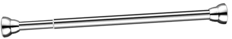 JISADER Barra de Ropa Ajustable Sin Taladrar, Extensible para Armario, Cortina de Ducha, Telescópica de Acero Inoxidable, Tensora para Ducha, Balcón, Baño, Colgante