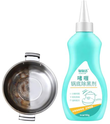 Magic Gel Cleaner for Pots And Pans,150g Gel Cleaner for Pot Bottom,Stainless Steel Cleaner Rust Remover, Pot Bottom Stain Cleaner, Black Magic Pot Cleaner,Kitchen Cookware Cooktop Cleaner
