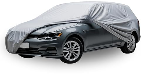 HBCOLLECTION Car Cover Outdoor Breathable Waterproof Protective Cover Anti UV, Anti Scratch, Against Rain, Sun, Dust with Zip
