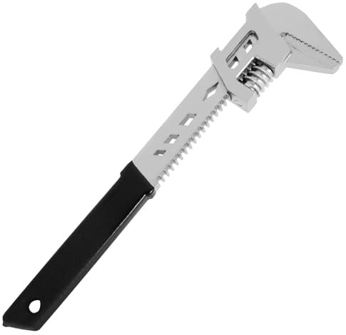 PEIZHIYC Schraubenschlüssel Verstellbar 300mm Rollgabelschlüssel Max 58mm Maulweite Typ F Einmaulschlüssel Verstellbar mit Komfortgriff Adjustable Wrench Wide Opening für Reparieren (300mm)