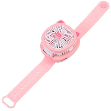 Uonlytech Ventilatore Portatile Per Ragazzo Ragazza Ventilatore Usb Ricaricabile Con Cinturino Design Leggero e Resistente Facile Da Usare Per Ragazzi e Ragazze Stile Cartone Animato
