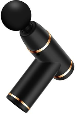 ROMISBABA Masajeador Muscular Eléctrico De Mano Recargable 1800mah, Pistola De Masaje Potente 4 Cabezales, Terapia De Fascia Profunda, Portátil Para Gimnasio y Relajación Deportiva