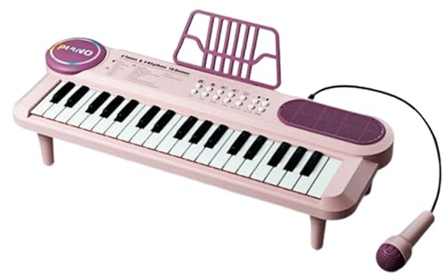 Tastiera Musicale Giocattolo A Pianoforte Per Bambini,Gioco Portatile Con 37 Tasti | Giocattoli Di Strumenti Musicali - per Bambine Famiglie Feste Scuole Casa Interno ed Esterno