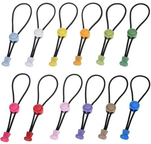 GGXZHT Food Bag Clips for Food Storage – 12 Adjustable Reusable Freezer Clips for Snack Sealing, Kitchen Organisation – Plastic Sealable Clips for frozen peas&sandwich bag (Round 15CM)