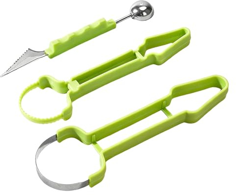 Scavino per Anguria a Doppia Testa - Scavino Doppio per Frutta - Strumento per Sbucciare Arance,per Avocado Melone Kiwi Mango Fragole Verdure