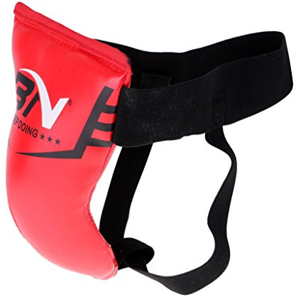 Tiefschutz Cup für Boxen MMA BJJ – Kinder Größe S (14,7 x 17,5 cm), Rot – Schutzausrüstung für Jugendliche