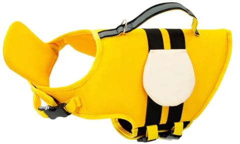 Bañador Canino Chaqueta de Alta Flotabilidad con Asa | Bañador Perros para Razas Pequeñas y Medianas al Aire Libre Piscina Playa Lago Río Verano Natación Kayak Juego