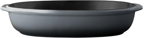 BergHoff Auflaufform oval groß (Backform aus Steingut, spülmaschinenfest, Größe 336x26x7 cm, Form oval, Ofenform für Gratin / Aufläufe / Strudel) 1697001