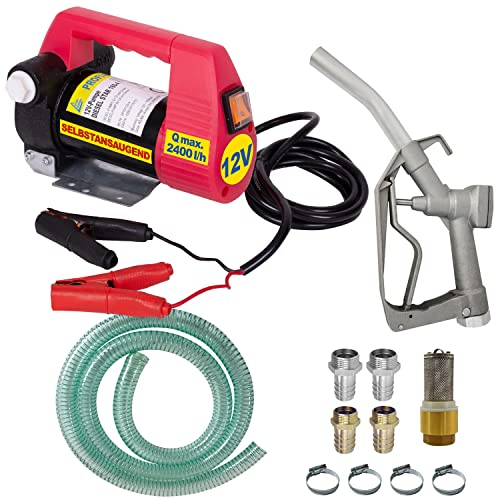 AMUR Dieselpumpen Ölpumpe Heizölpumpe Biodiesel Selbstansaugend Diesel Star 160-4 Dieselpumpe mit Anschliss 12V (Set Diesel Star 160-4 - 12V mit Paket 1)