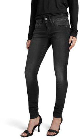 G-STAR Lynn Mid Skinny Jeans, Vaqueros para Mujer, Gris (dusty grey D06746-B472-A799), 29W / 32L