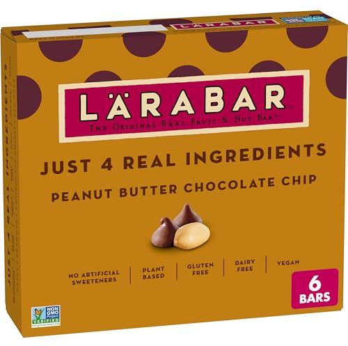 Larabar Peanut Butter Chocolate Chip Fruit & Nut Bars, 6 ct, 9.6 oz