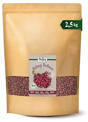 Biojoy Haricots rouges BIO, séchés, entiers, 2,5 kg | De Chine, naturels, idéals pour cuisiner