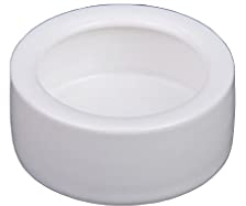 Gereiny Geriny Ciotola Rotonda in Ceramica Bianca per rettili Ciotole per Animali Domestici Ciotole per Animali Domestici Mini Cibo Acqua Anti-E Bianco
