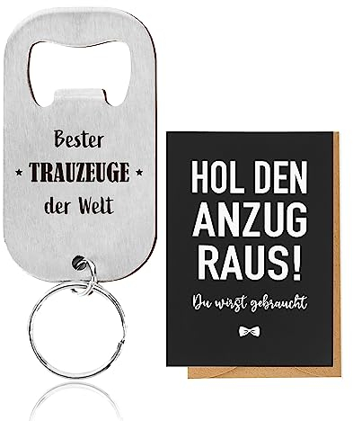 COLOFALLA Schlüsselanhänger Trauzeuge Fragen Mann JGA Trauzeuge Geschenk Willst Du mein Trauzeuge Sein Hochzeit Trauzeugen Geschenke Mann Team Bräutigam