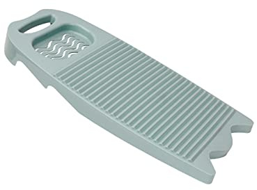 Cansybil Non-Slip Laundry Washing Board, Household Washboard, Hand Wash Board, Manual Wash Clothes Laundry Pad Scrubbing Board for Household(15.7x8.07x1.06inches) (E-Light Blue)