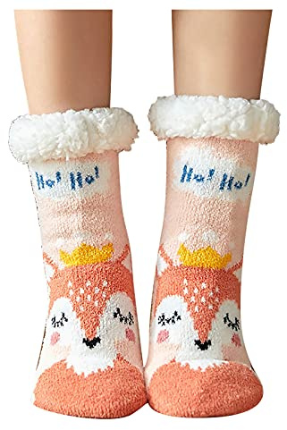 Générique Chaussettes de Noël Polaire Thermique Femme Chaussette Hiver Dormir Polaire Thermique Chaussette Hiver Dormir Chaussettes Antidérapantes