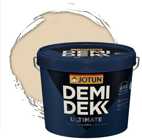Jotun - Peinture Bois, Lasure Opaque pour Extérieur et Intérieur Satinée - DEMI DEKK CLEAN TECH - RAL 1015 - Ivoire Clair - 3L