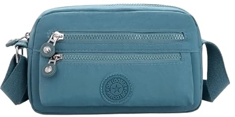 FAVORTALK Kleine Umhängetasche Crossbody Bag Damen Schultertasche Damen Moderne Taschen mit Breitem Schultergurt u 3 fächern,B02718