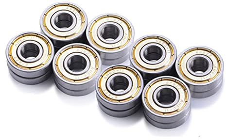 Kugellager 16PCS 608ZZ Z Karbonstahl High Speed ​​Mute Kugellager ABEC-11 Rollschuhe Tretroller Skateboard Kugellager