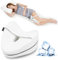 LITSPOT Almohada Ortopédica para Pierna y Rodilla Almohada de Enfriamiento Ergonómico Dormir de Lado con Espuma Viscoelástica, Almohada para Dormir Posicionadora con Banda Elástica Fija