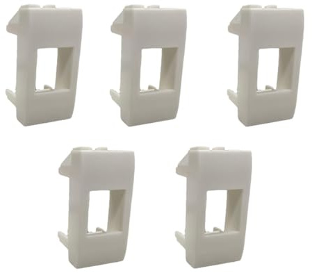 oniroview Adattatore Keystone Compatibile Living Light Colore Bianco per frutti RJ45, RJ11, HDMI, Ottici, TV Installazione Facile - Qualità Italiana (5)