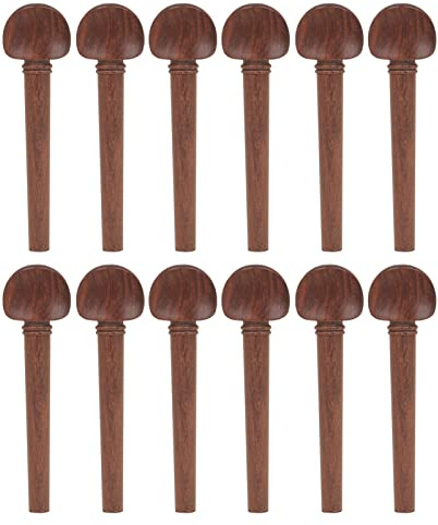12pcs Oud Pegs mit Persischem Augenmahagoni Ebenholz Stimmsaitenwirbel Streichinstrumentenzubehör