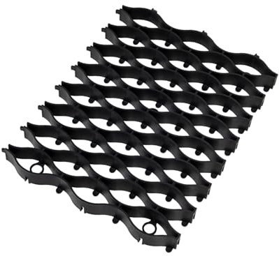 bepco Flexgitter 5er Set (48 x 20cm) – Rasengitter Geogitter – Flexible & robuste Bodenverstärkung, Mähroboter-geeignet, mit 15 Erdanker, 100% recycelter Kunststoff, für Garten & Wege