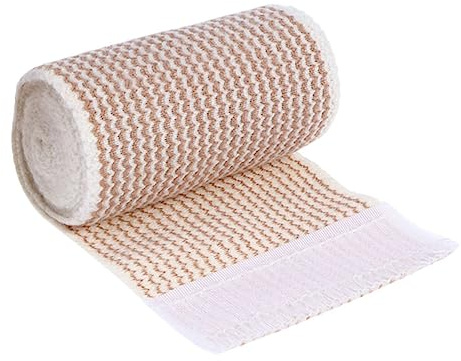 Cinta de Portiva Protectora Autoadhesiva Reutilizable Beige de Algodón | Alta Elasticidad, para Deportes al Aire Libre, Vendaje de 1, Ajuste Firme