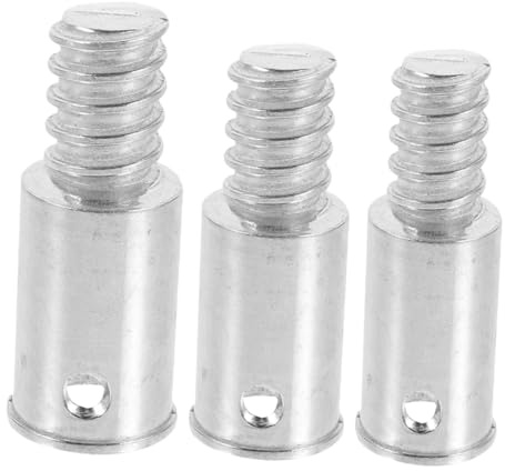 VALICLUD Broom Handle Threaded End Aluminum Alloy Thread Adapter 3pcs | 19mm 22mm 25mm Sizing, American Thread Design, Silver Finish for Metal Pole Mop and Cleaning Tools