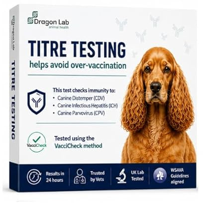 Dragon Lab & Canine Titre-Test für Hunde | Probe posten | einfach genau und erschwinglich