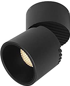 Foco de Techo para Interiores, lámpara LED de 12 W, lámpara de Acento, luz de Techo Ajustable, focos direccionales giratorios de Montaje en Superficie, luminaria de Techo Moderna de Aluminio.