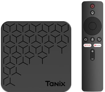 TV Box Android 14.0 4 GB di RAM + 64 GB di Rom, Supporta 4K WiFi 5 TV Box Chipset H728 con HDR10 Bluetooth 4.0 USB 2.0/3.0 100 M Ethernet Android Box,4gb+32gb