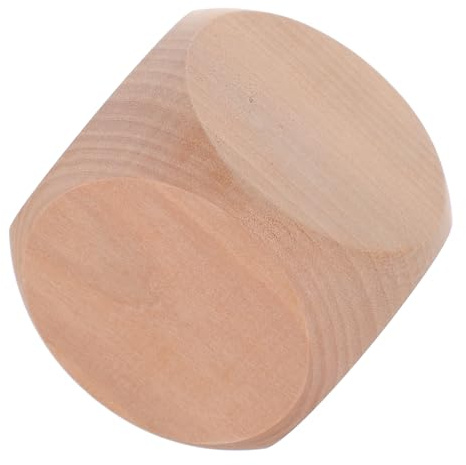 SUPVOX Dado in Legno Facce Non Rifinito Per Giochi Da Tavolo Artigianato Creativo e Feste Multifunzione Resistente Per Lavoretti e Ambientazioni Party