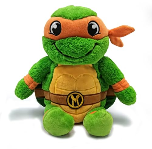 Warmies Peluche Michel-Ange - Passe au micro-ondes - En peluche lestée et chauffante pour adultes et enfants - Doudou en peluche délicatement parfumée à la lavande française - Orange
