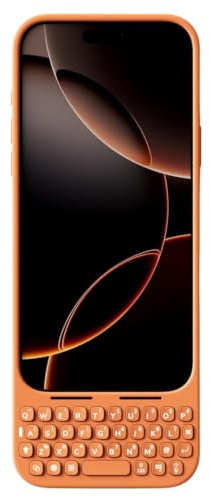 Akko MetaKey Tastiera per iPhone 17 Pro Max Massimizza lo spazio dello schermo Custodia con tastiera per una digitazione accurata, arancione cosmico