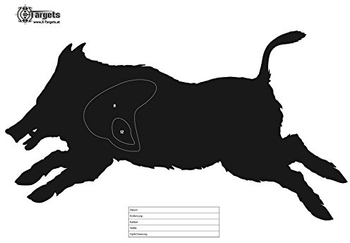 X-Targets Zielscheiben Laufender Keiler / 50x70 cm/Papier 120g/m² (20 Stück)