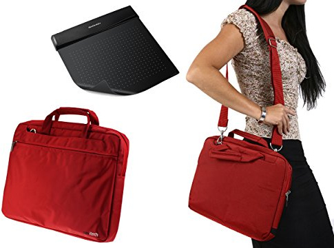 Navitech Rouge Tablettes Graphiques Housse/Sac Compatible avec GAOMON S56K