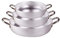 AGNELLI IRPot- Set 3 PZ PENTOLA TEGAME in Alluminio Professionale 26+30+34 CM